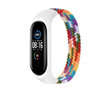 Купить - аксессуар к смарт-чсасам  Ремешок BeCover Elastic Nylon Style для Xiaomi Mi Smart Band 5/Mi Smart Band 6 Size S Rainbow (706143)