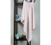 Купить - плед  Плед-накидка Barine - Stripe Muslin pembe розовый 77*82 (2000022087766)
