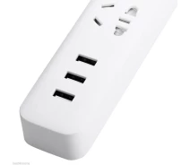 Купить - сетевой фильтр  Сетевой фильтр Xiaomi Mi Power Strip White (3 розетки + 3 USB) (6934177700866) (82819)