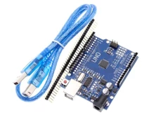 Купить - микрокомпьютер и комплектующие  Плата Arduino Uno R3, ATmega328P-AU, USB, AVR + USB кабель