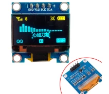 Купить - микрокомпьютер и комплектующие  OLED дисплей графический SSD1306 I2C 4p 0.96" 128x64 Arduino, сине-желтый