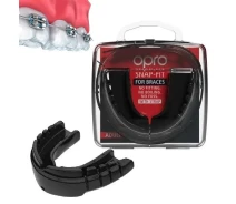 Купить - капу  Капа боксерская OPRO Snap-Fit FOR BRACES Black (art.002318001)