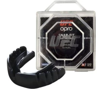 Купить - капу  Капа боксерская OPRO Junior Snap-Fit UFC Hologram Black (art.002263001)