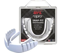 Купить - капу  Капа боксерская OPRO Junior Snap-Fit UFC Hologram White (art.002263002)
