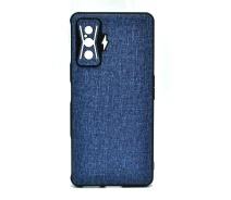 Купить - чехол для смартфона  Чехол накладка New Textile Leather Cаse для Xiaomi Poco F4 GT blue