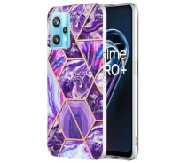 Купить - чехол для смартфона  Защитный чехол Deexe Marble Pattern для Realme 9 Pro - Dark Purple
