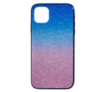Купить - чехол для смартфона  Чехол-накладка Glass Case Ambre для Apple iPhone 11 Pro Pink с голубым