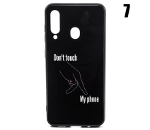 Купить - чехол для смартфона  Чехол Glass Case Don't touch my phone для Samsung Galaxy M40 / A60 7