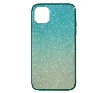 Купить - чехол для смартфона  Чехол-накладка Glass Case Ambre для Apple iPhone 11 Pro Салатовый с бирюзовым