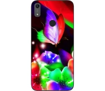 Купить - чехол для смартфона  Чехол силиконовый SMTT для Huawei honor 8A с картинкой Яркая бабочка