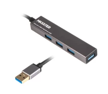 Купить - кардридер  USB-хаб Maxxter HU3A-4P-02