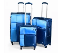 Купить - чемодан на колесах  Чемоданы текстиль Stenson R30949-Blue 20/24/28" 3 шт/наб