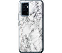 Купить - чехол для смартфона  Чехол силиконовый на телефон Vivo V23e Мрамор белый "4480u-2641-1529"