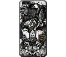 Купить - чехол для смартфона  Чехол силиконовый на телефон Huawei Honor V9 / Honor 8 Pro Тату Викинг "4098u-1246-1529"