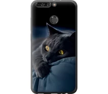 Купить - чехол для смартфона  Чехол силиконовый на телефон Huawei Honor V9 / Honor 8 Pro Дымчатый кот "825u-1246-1529"