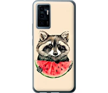 Купить - чехол для смартфона  Чехол силиконовый на телефон Vivo V23e Енотик с арбузом "4605u-2641-1529"
