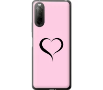 Купить - чехол для смартфона  Чехол силиконовый на телефон Sony Xperia 10 II Сердце 1 "4730u-2528-1529"