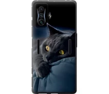 Купить - чехол для смартфона  Чехол силиконовый на телефон Xiaomi Poco F4 GT Дымчатый кот "825u-2958-1529"
