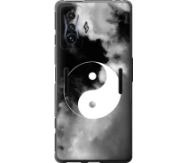 Купить - чехол для смартфона  Чехол силиконовый на телефон Xiaomi Poco F4 GT Инь и Янь "4389u-2958-1529"