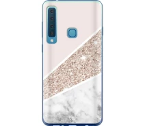 Купить - чехол для смартфона  Чехол силиконовый на телефон Samsung Galaxy A9 (2018) Пастельный мрамор "4342u-1503-1529"