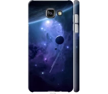 Купить - чехол для смартфона  Чехол 3d пластиковый глянцевый на телефон Samsung Galaxy A5 (2016) A510F Планеты в синем космосе "171c-158-1529"