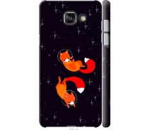 Купить - чехол для смартфона  Чехол 3d пластиковый глянцевый на телефон Samsung Galaxy A5 (2016) A510F Лисички в космосе "4519c-158-1529"