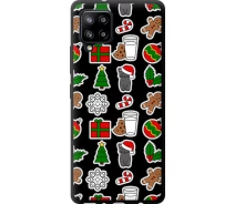 Купить - чехол для смартфона  Чехол tpu черный на телефон Samsung Galaxy A42 A426B Новогодний 16 "4629b-2098-1529"