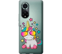 Купить - чехол для смартфона  Чехол силиконовый на телефон Huawei Nova 9 Pro Единорог в очках "4879u-2503-1529"