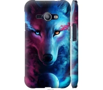 Купить - чехол для смартфона  Чехол 3d пластиковый матовый на телефон Samsung Galaxy J1 Ace J110H Арт-волк "3999m-215-1529"
