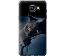 Купить - чехол для смартфона  Чехол силиконовый на телефон Samsung Galaxy A5 (2016) A510F Дымчатый кот "825u-158-1529"