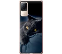Купить - чехол для смартфона  Чехол силиконовый на телефон Xiaomi Civi Дымчатый кот "825u-2491-1529"