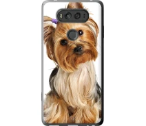 Купить - чехол для смартфона  Чехол 2d пластиковый на телефон LG V20 Йоркширский терьер с хвостиком "930t-787-1529"