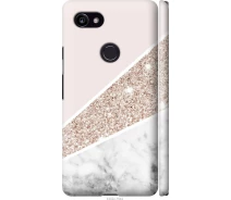 Купить - чехол для смартфона  Чехол 3d пластиковый матовый на телефон Google PixeL 2 XL Пастельный мрамор "4342m-1643-1529"