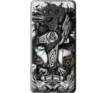 Купить - чехол для смартфона  Чехол 2d пластиковый на телефон LG V20 Тату Викинг "4098t-787-1529"