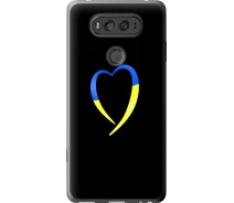 Купить - чехол для смартфона  Чехол 2d пластиковый патриотический на телефон LG V20 Жёлто-голубое сердце "885t-787-1529"