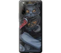 Купить - чехол для смартфона  Чехол силиконовый на телефон Sony Xperia 10 II gamer cat "4140u-2528-1529"