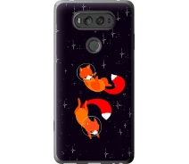 Купить - чехол для смартфона  Чехол 2d пластиковый на телефон LG V20 Лисички в космосе "4519t-787-1529"