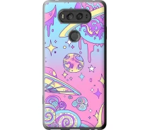 Купить - чехол для смартфона  Чехол 2d пластиковый на телефон LG V20 Розовая галактика "4146t-787-1529"