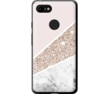 Купить - чехол для смартфона  Чехол 2d пластиковый на телефон Google Pixel 3 XL Пастельный мрамор "4342t-1523-1529"