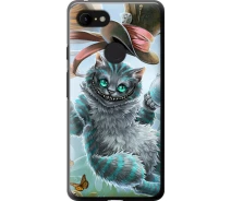 Купить - чехол для смартфона  Чехол 2d пластиковый на телефон Google Pixel 3 XL Чеширский кот 2 "3993t-1523-1529"
