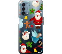 Купить - чехол для смартфона  Чехол силиконовый на телефон OnePlus Nord N200 Новогодний 1 "4614u-2384-1529"