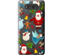 Купить - чехол для смартфона  Чехол 2d пластиковый на телефон LG V20 Новогодний 1 "4614t-787-1529"