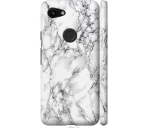Купить - чехол для смартфона  Чехол 3d пластиковый матовый на телефон Google Pixel 3a XL Мрамор белый "4480m-1713-1529"