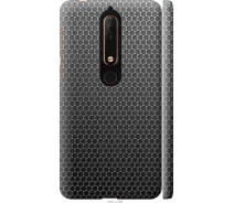 Купить - чехол для смартфона  Чехол 3d пластиковый матовый на телефон Nokia 6.1 Ячейки "243m-1628-1529"