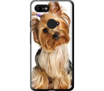 Купить - чехол для смартфона  Чехол 2d пластиковый на телефон Google Pixel 3 XL Йоркширский терьер с хвостиком "930t-1523-1529"