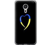 Купить - чехол для смартфона  Чехол 2d пластиковый патриотический на телефон Meizu MX5 Жёлто-голубое сердце "885t-105-1529"