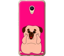 Купить - чехол для смартфона  Чехол силиконовый на телефон Meizu M5s Весёлый мопс "4908u-776-1529"