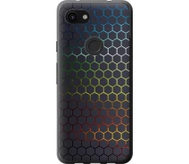 Купить - чехол для смартфона  Чехол 2d пластиковый на телефон Google Pixel 3a XL Переливающиеся соты "498t-1713-1529"