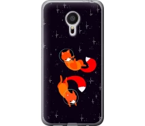Купить - чехол для смартфона  Чехол 2d пластиковый на телефон Meizu MX5 Лисички в космосе "4519t-105-1529"