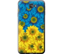 Купить - чехол для смартфона  Чехол силиконовый патриотический на телефон Samsung Galaxy J7 Prime Жёлто-голубые цветы "1048u-610-1529"